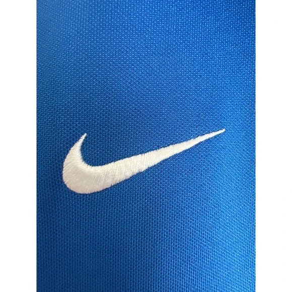 Nike Mens Track Suit Zip Up Jacket Royal Blue Large Athletic Polyester Top N98